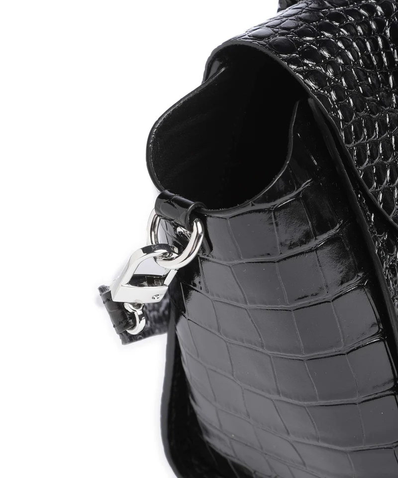 Vivienne Westwood Betty Embossed Croc Medium Handtasche black