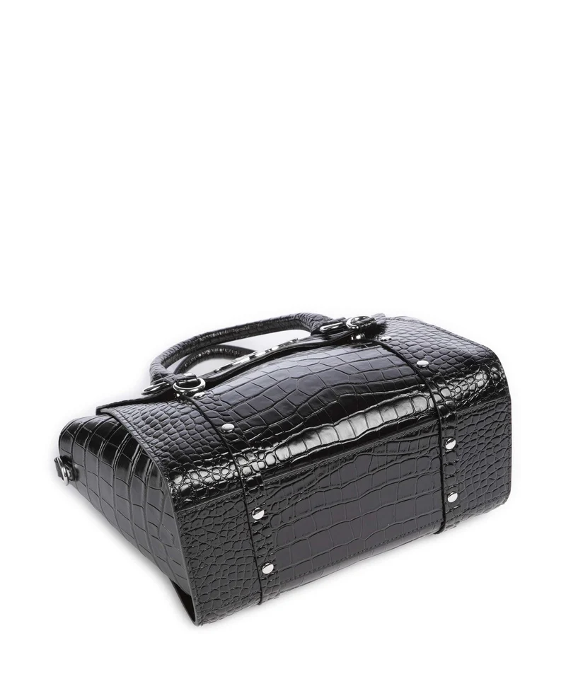 Vivienne Westwood Betty Embossed Croc Medium Handtasche black