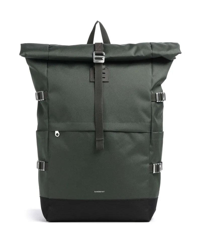 Sandqvist Icon L Rolltop Rucksack dawn green