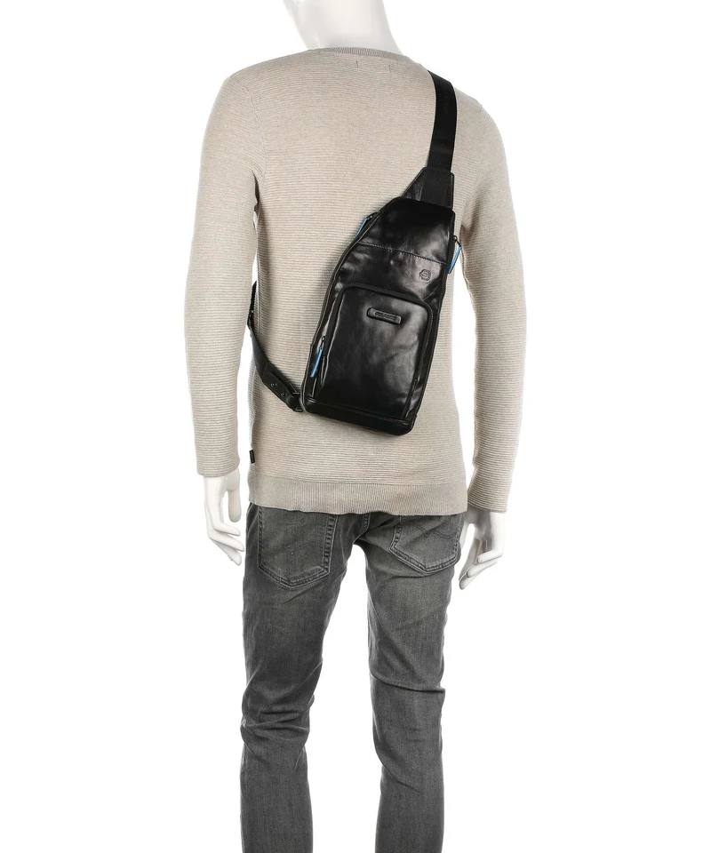 Piquadro Blue Square Revamp Slingbag black