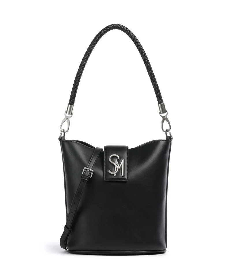 Steve Madden BARRIE Bucket Handtasche black/silver