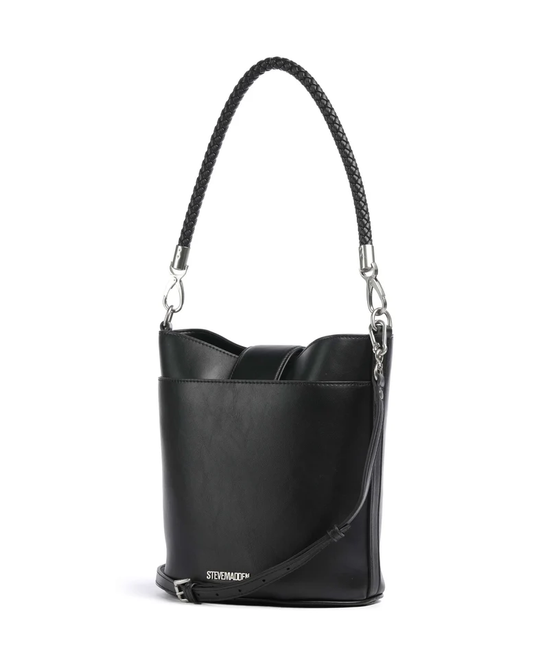 Steve Madden BARRIE Bucket Handtasche black/silver