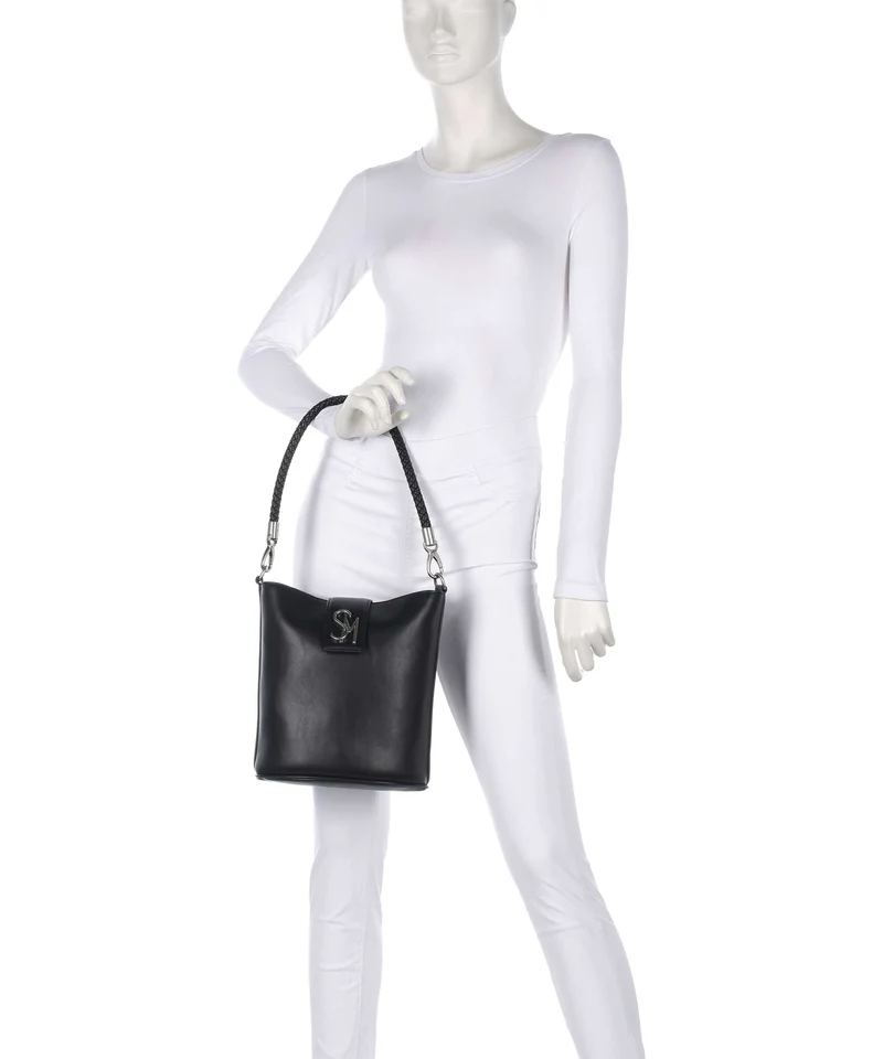Steve Madden BARRIE Bucket Handtasche black/silver