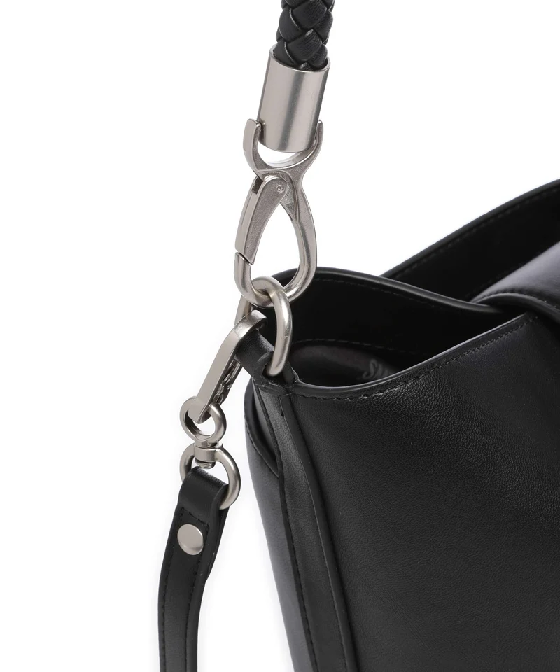 Steve Madden BARRIE Bucket Handtasche black/silver