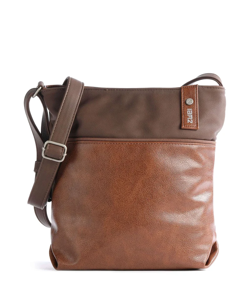 Zwei Jana J10 Schultertasche cognac
