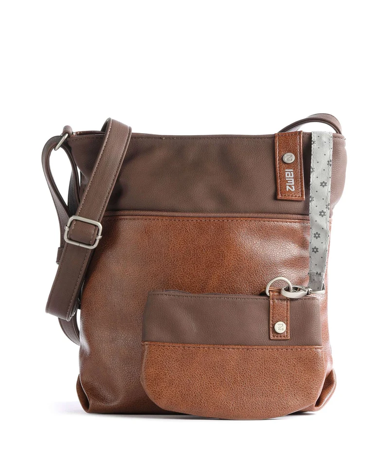 Zwei Jana J10 Schultertasche cognac