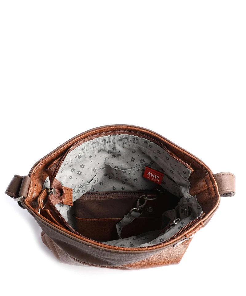 Zwei Jana J10 Schultertasche cognac