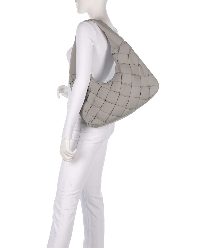 Liebeskind Bo Weaved Nylon L Beuteltasche neutral grey