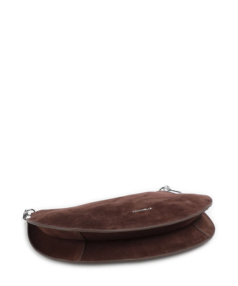 Coccinelle Sunup Suede Beuteltasche brunette