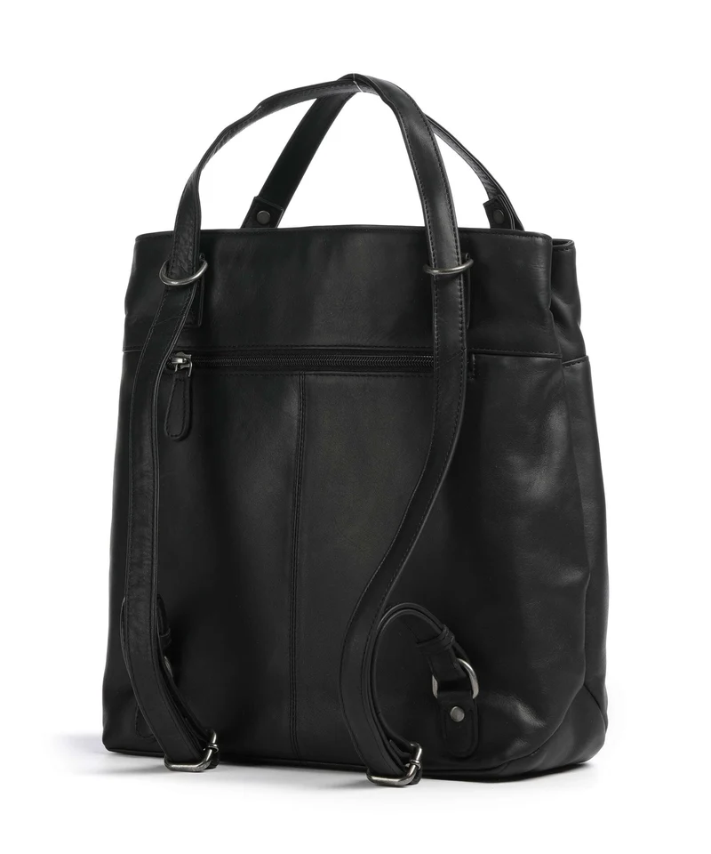 The Chesterfield Brand Wax Pull Up Cow Raynor Rucksack-Tasche black
