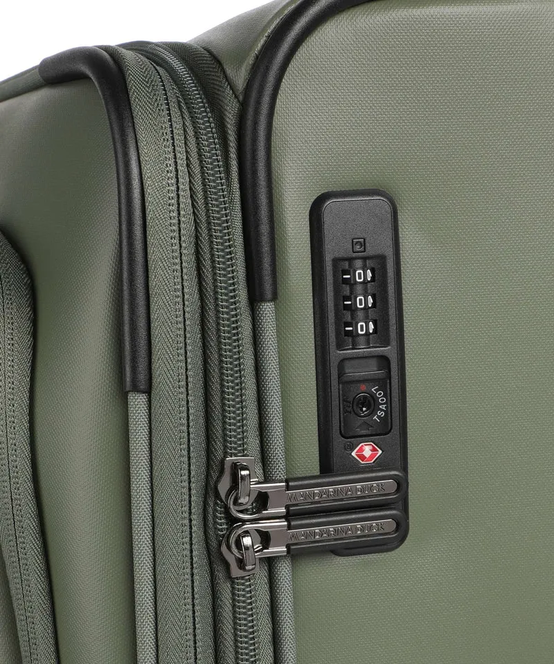 Mandarina Duck Coated 4-Rollen Trolley pine green
