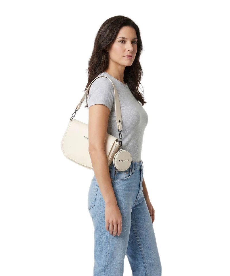 Bugatti Almata Schultertasche beige