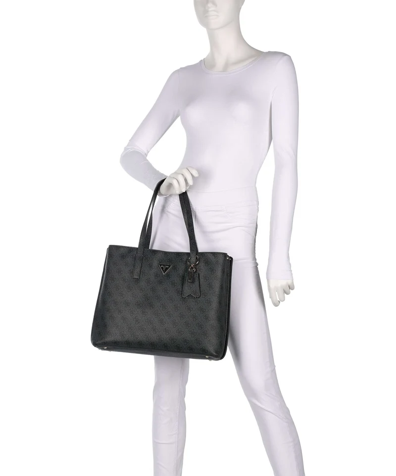 Guess Meridian Shopper coal logo