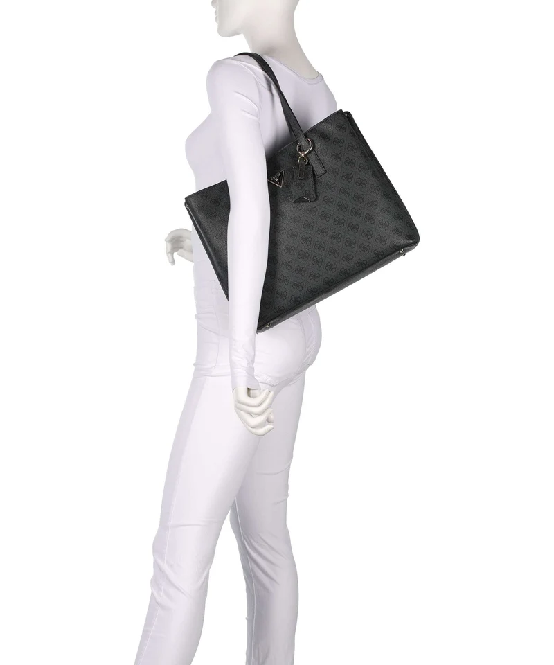Guess Meridian Shopper coal logo