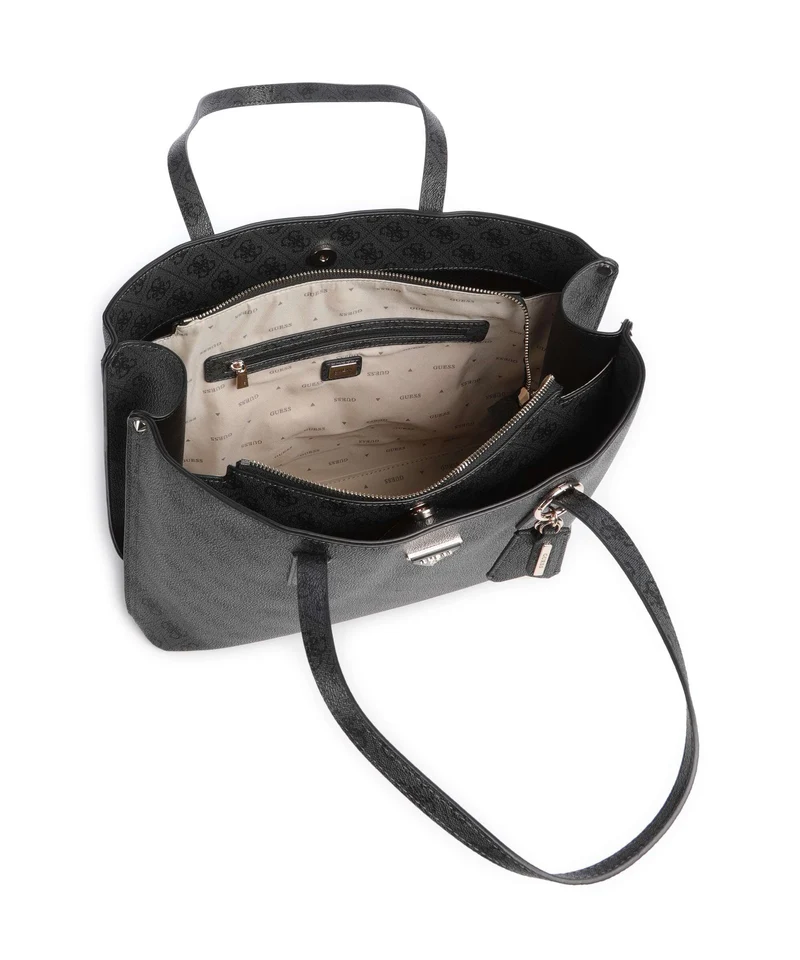 Guess Meridian Shopper coal logo