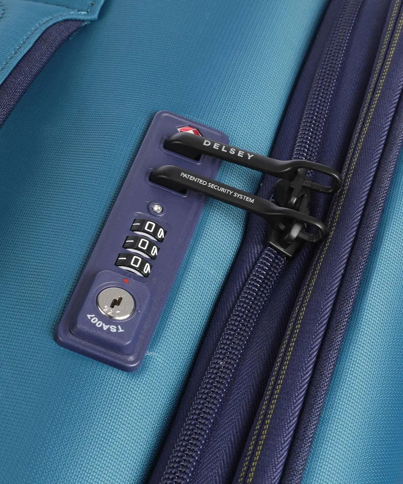 Delsey Paris Brochant 3 4-Rollen Trolley meerblau