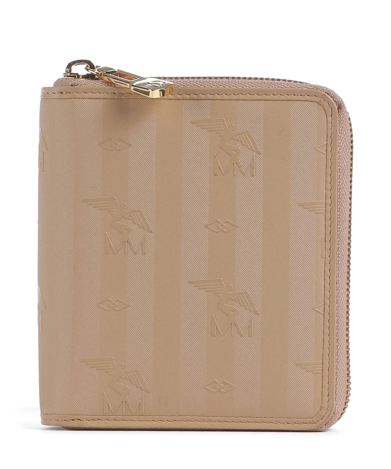 Maison Mollerus Vinerus Niederhorn Geldbörse cappuccino beige
