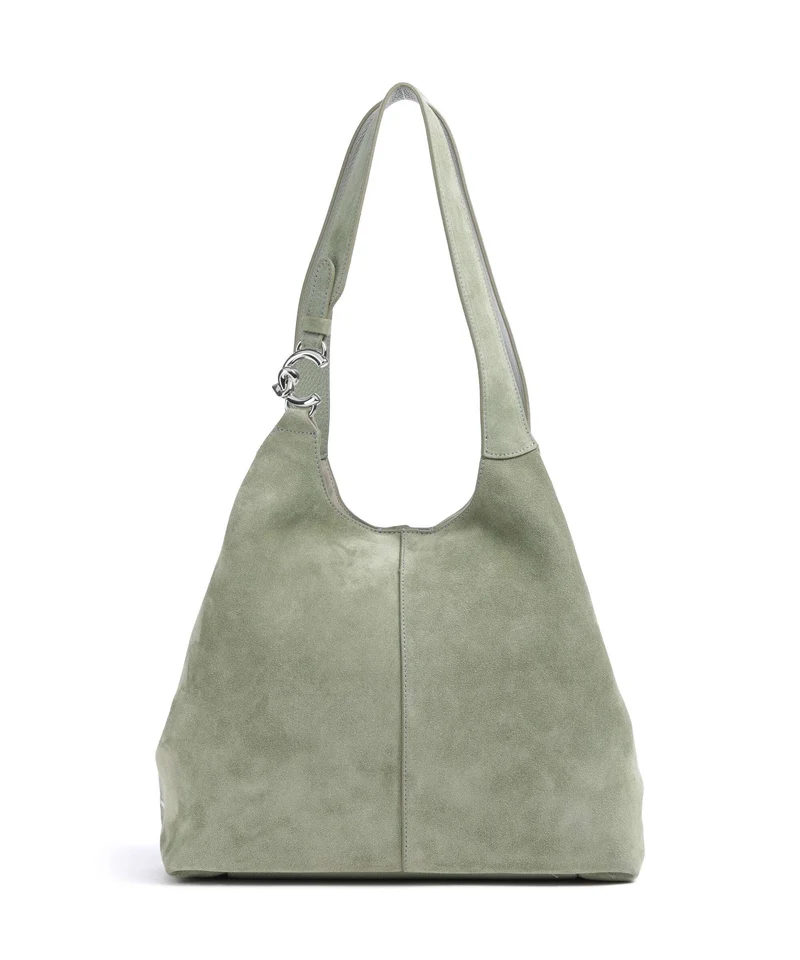 Coccinelle C-Easy Suede Beuteltasche greenery
