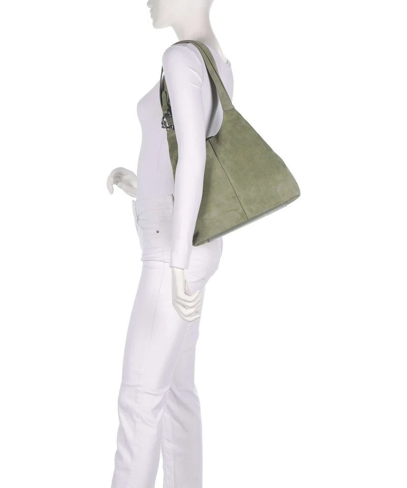 Coccinelle C-Easy Suede Beuteltasche greenery