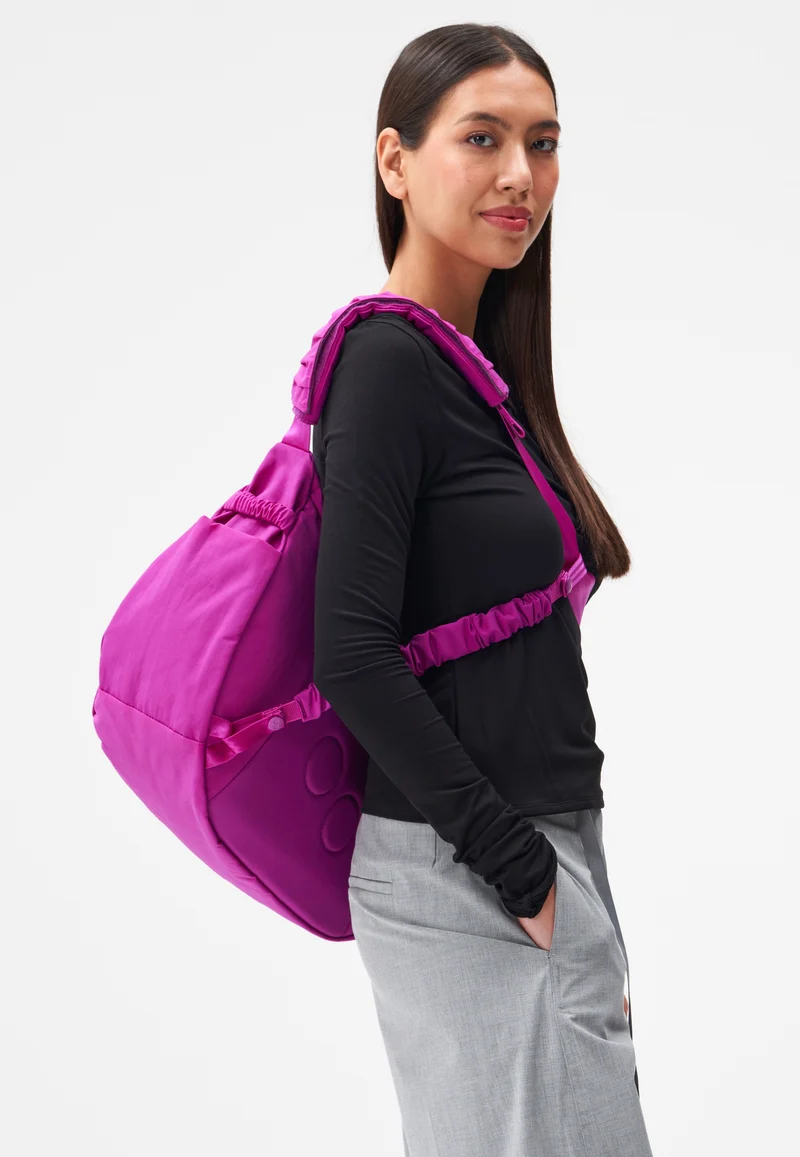 Krumm Large Crinkle Fuchsia - Hobo Bag