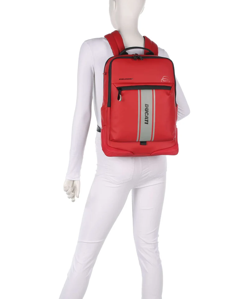 Piquadro Ducati C2OWD Rucksack rosso
