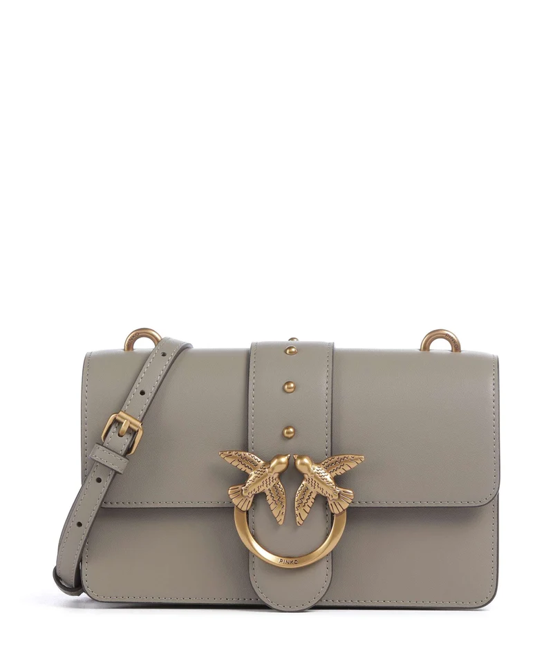 Pinko Love One Mini Umhängetasche noce/antique gold