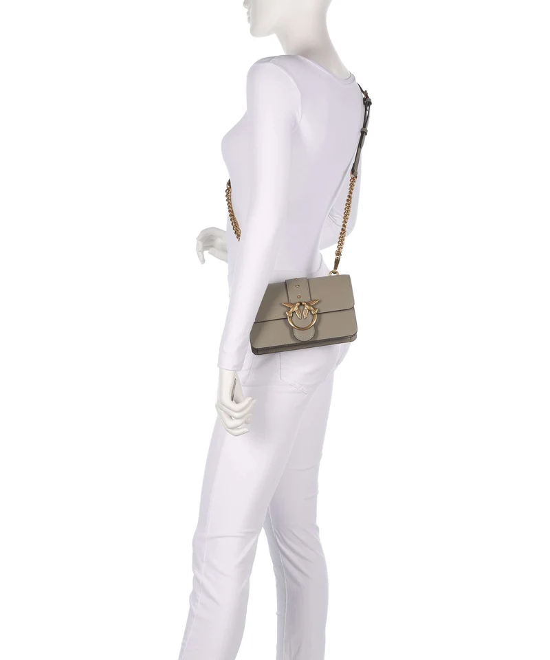 Pinko Love One Mini Umhängetasche noce/antique gold