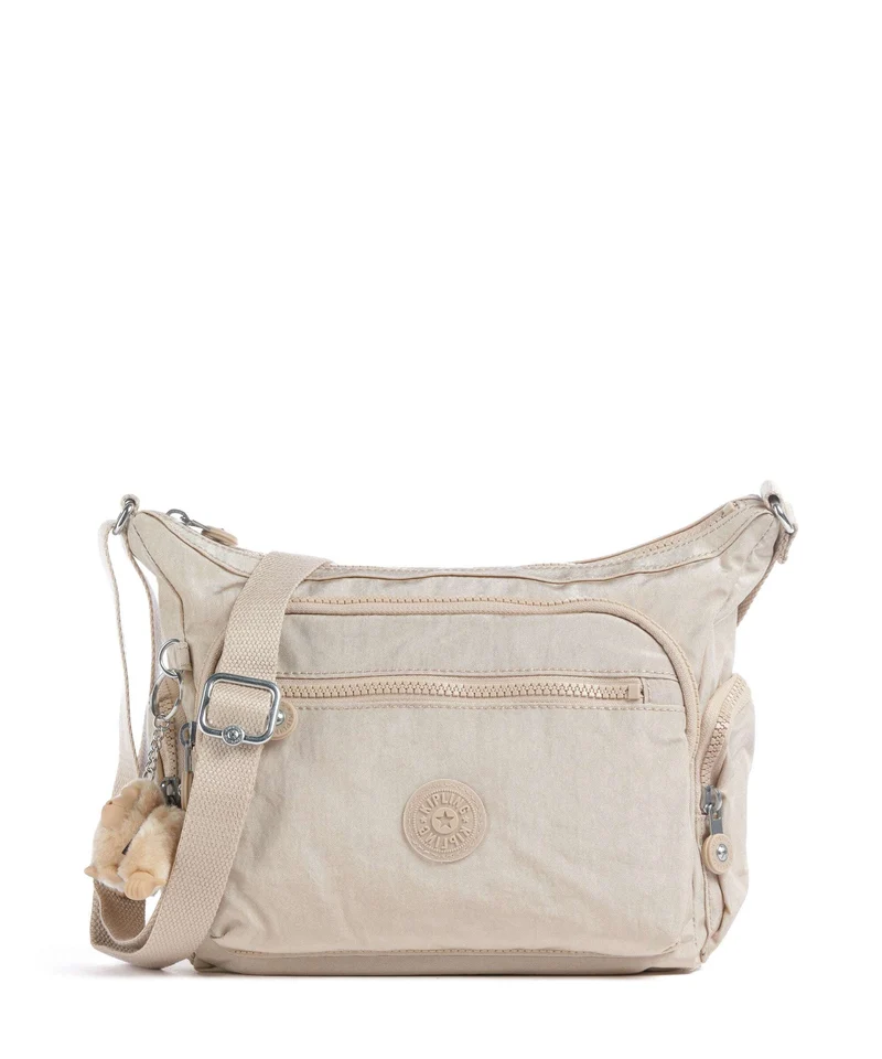 Kipling Basic Gabbie S Umhängetasche sparkled beige
