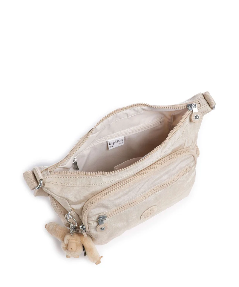Kipling Basic Gabbie S Umhängetasche sparkled beige