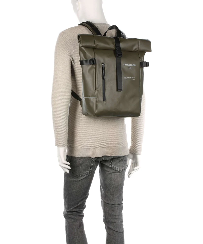Strellson Stockwell 2.0 Rolltop Rucksack khaki