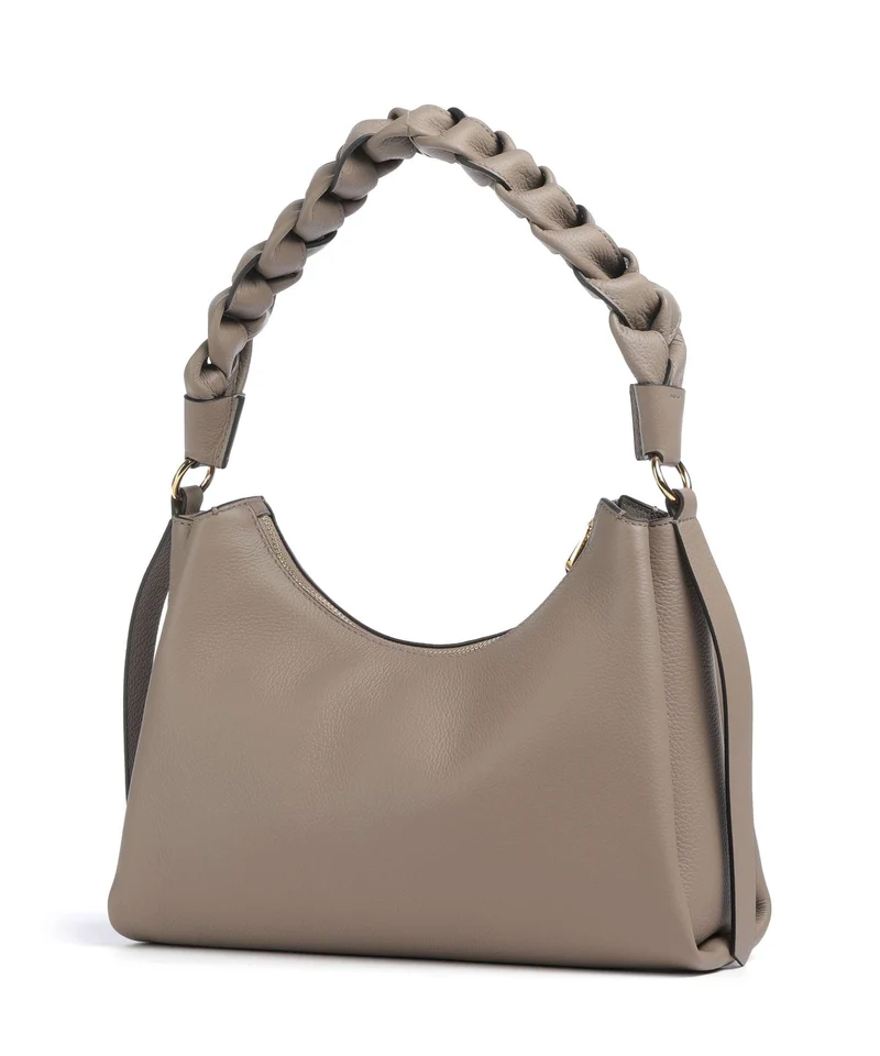 Coccinelle Boheme Grana Double Schultertasche warm taupe/rosette
