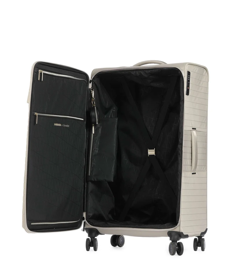 Travelite Barbara Stepp 4-Rollen Trolley satin nude