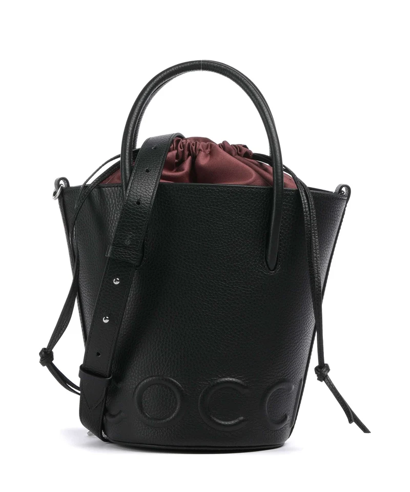 Coccinelle Myrtha Maxi Logo Bucket Handtasche noir