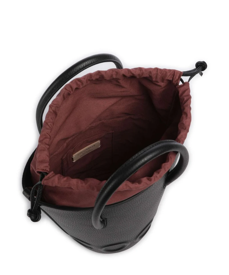 Coccinelle Myrtha Maxi Logo Bucket Handtasche noir