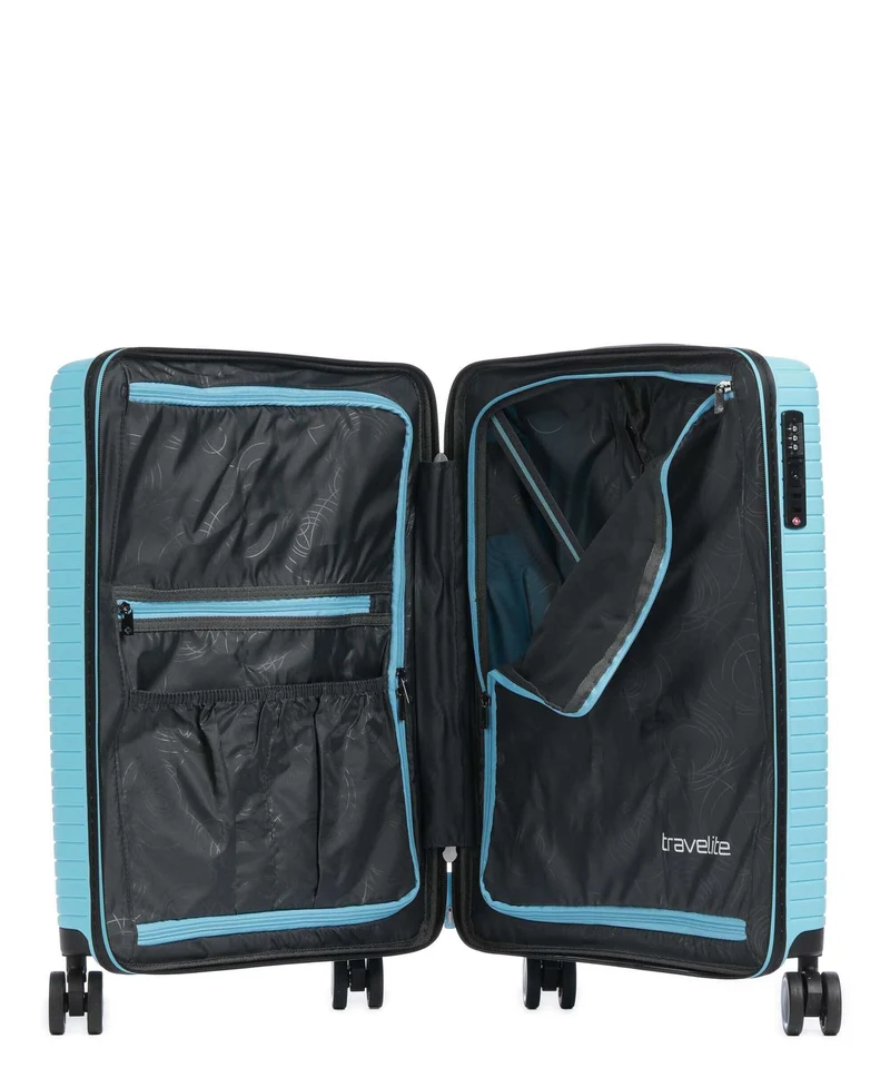 Travelite Orbita 4-Rollen Trolley türkis