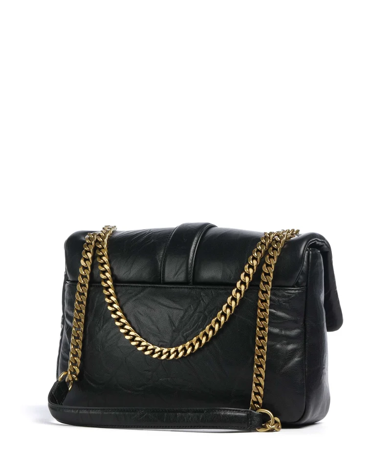 Just Cavalli Iconic Snakes Puffy Schultertasche black