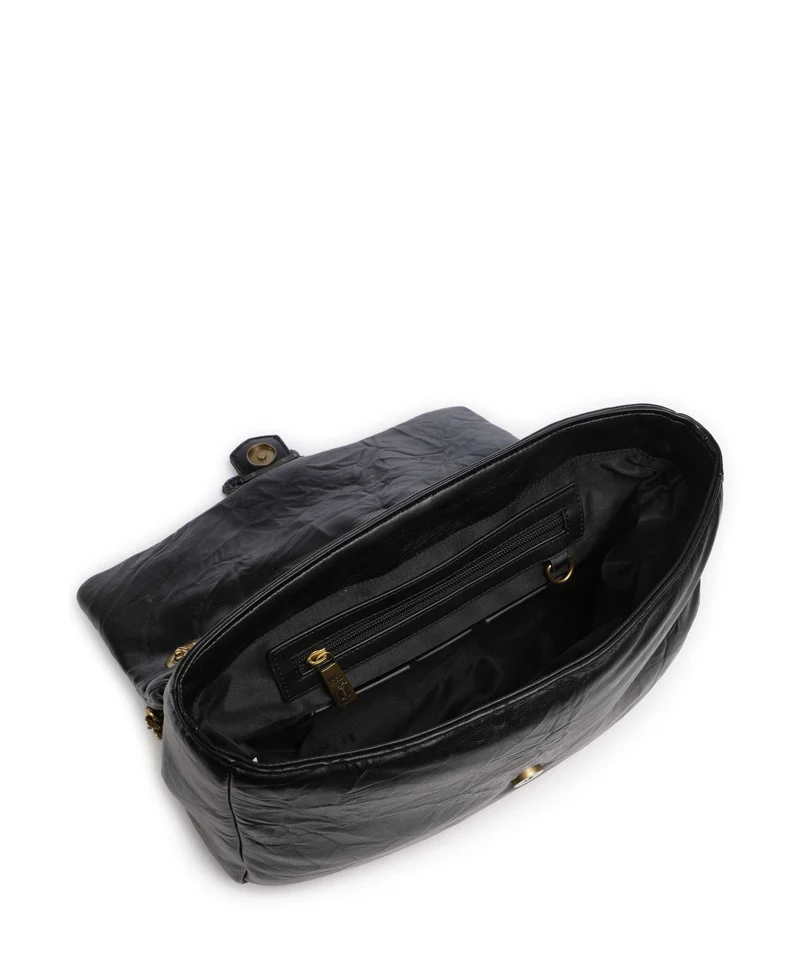 Just Cavalli Iconic Snakes Puffy Schultertasche black