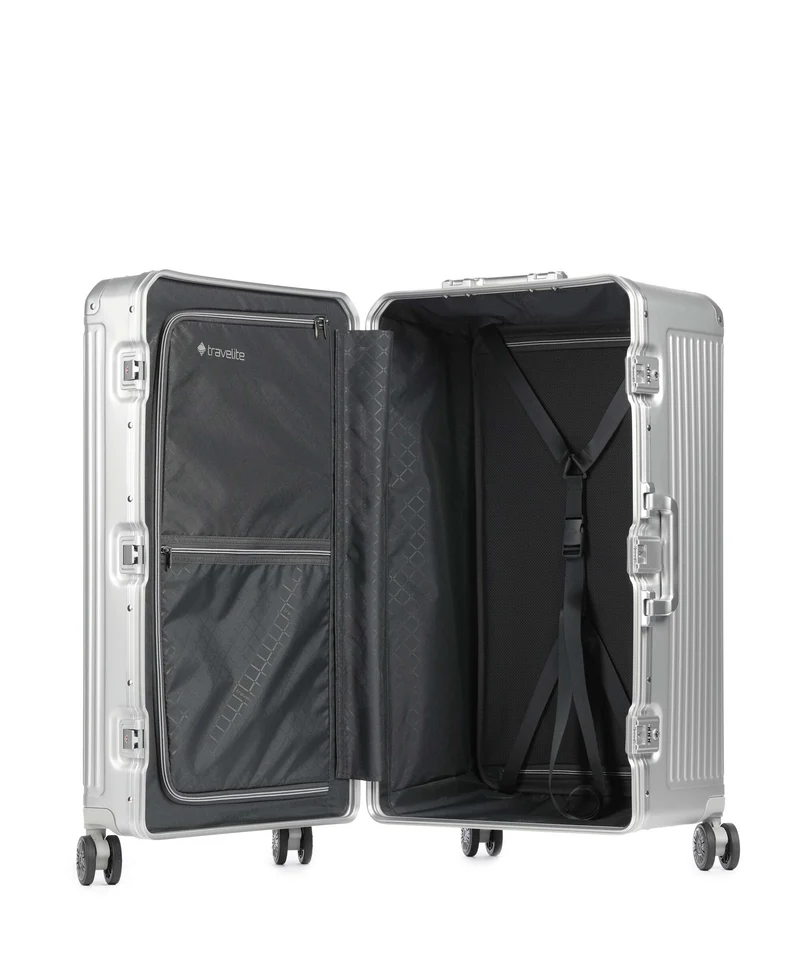 Travelite Next 4-Rollen Trolley silber