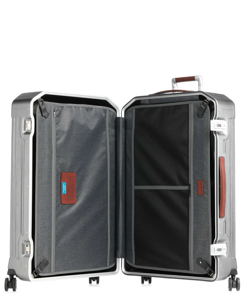 Piquadro PQLM 4-Rollen Trolley black/natural tan