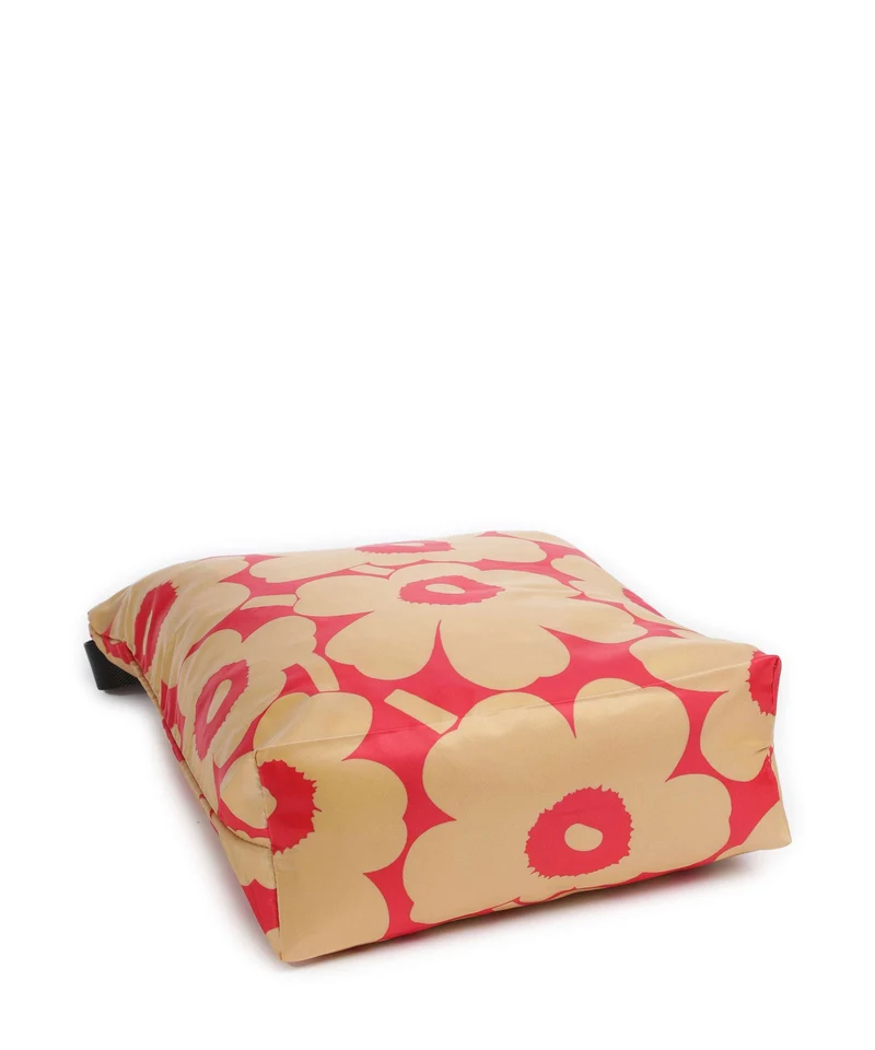 Marimekko Neat Unikko M Beuteltasche light brown/red