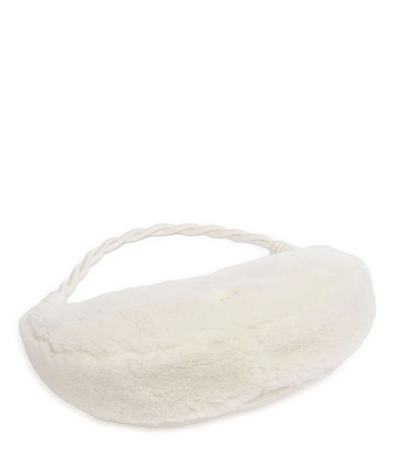 Abro Shearling Moon Schultertasche milk