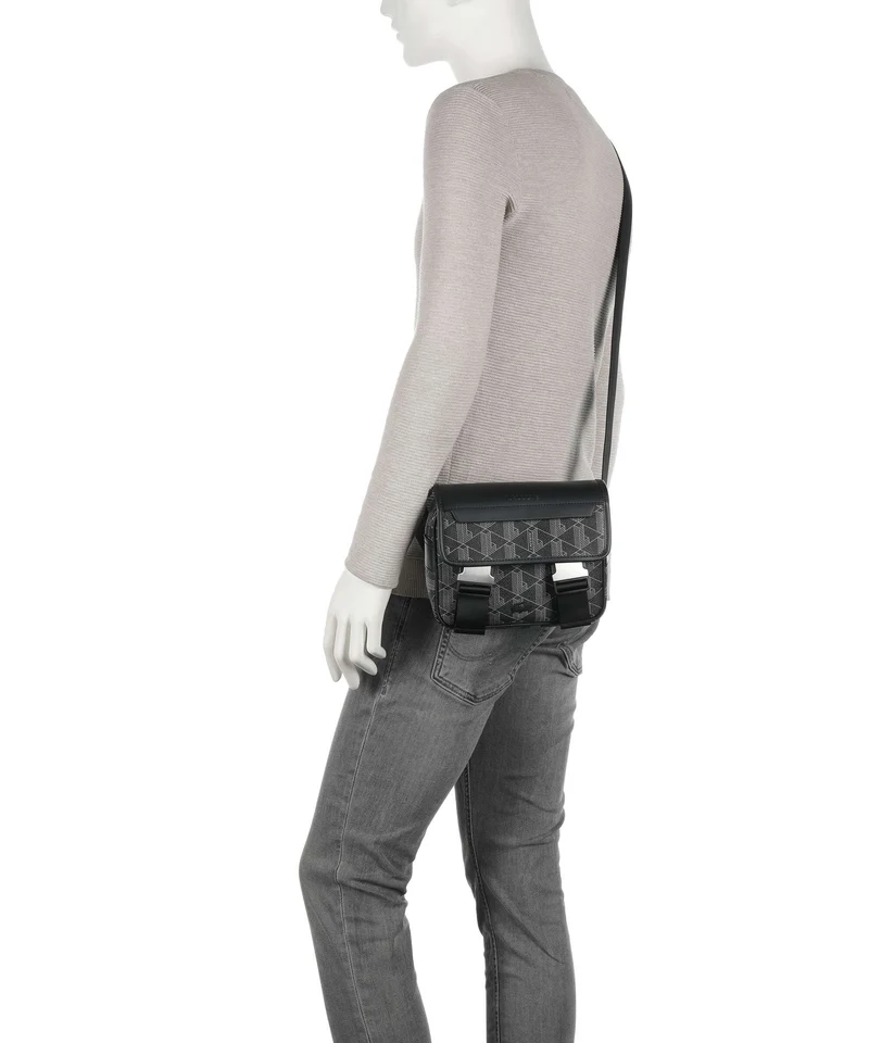 Lacoste The Blend Umhängetasche monogram noir/gris
