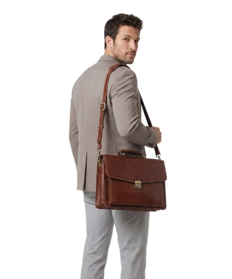 Giudi Aktentasche brown