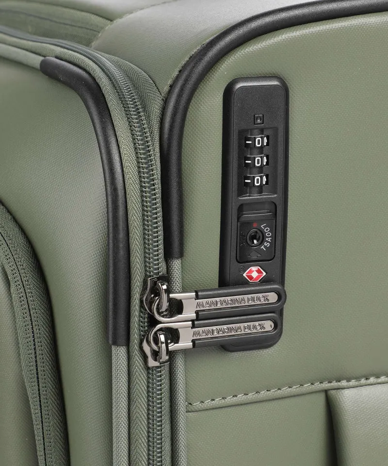 Mandarina Duck Coated 4-Rollen Trolley pine green