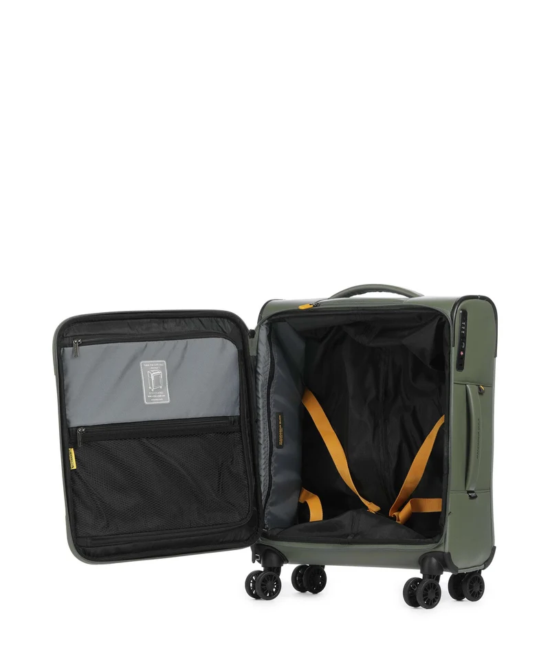 Mandarina Duck Coated 4-Rollen Trolley pine green