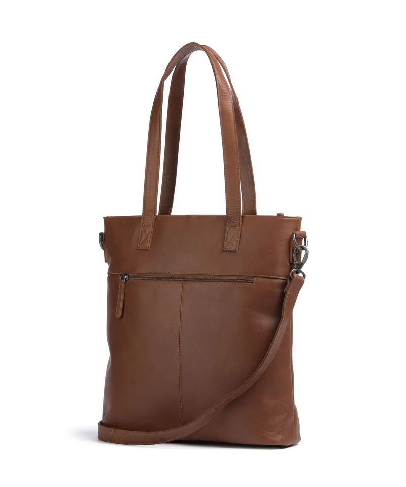 The Chesterfield Brand Wax Pull Up Cow Nunavik Shopper cognac