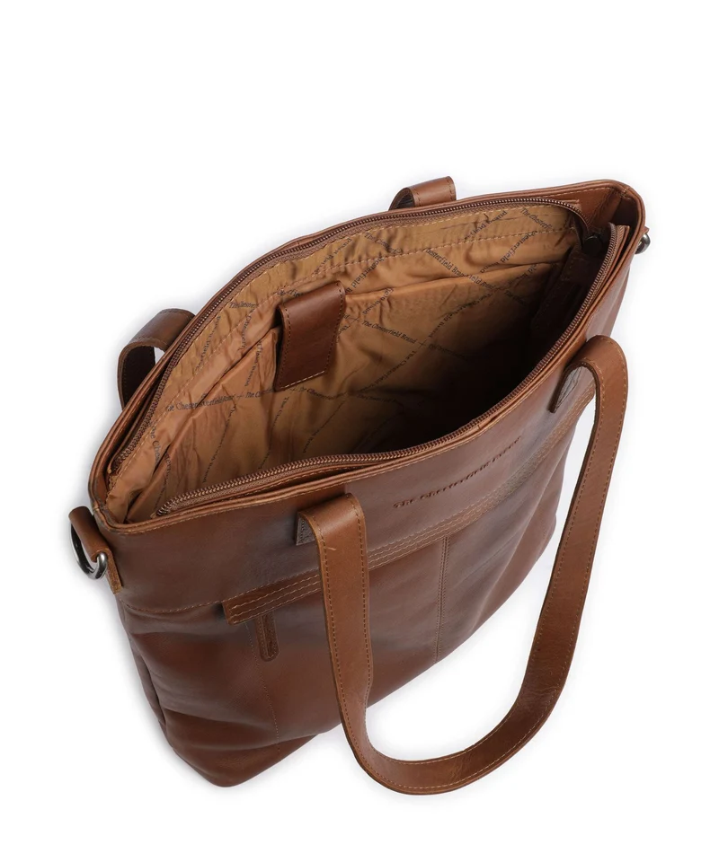 The Chesterfield Brand Wax Pull Up Cow Nunavik Shopper cognac