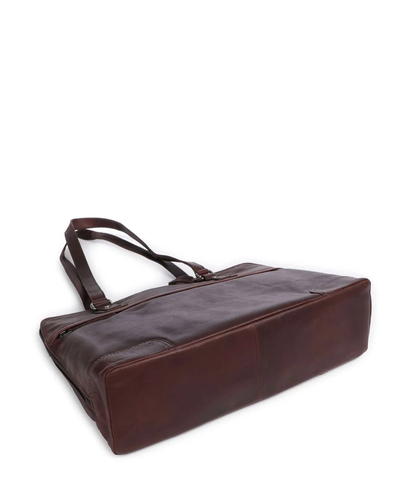 The Chesterfield Brand Wax Pull Up Cow Branson Schultertasche brown