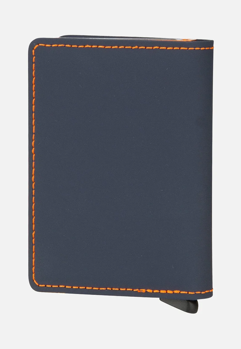 Slimwallet Matte Night Blue-Orange - Portemonnaie