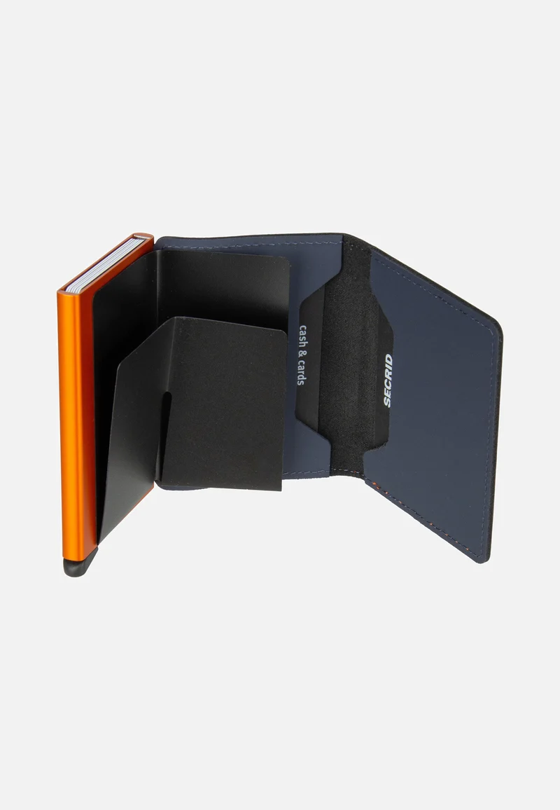 Slimwallet Matte Night Blue-Orange - Portemonnaie